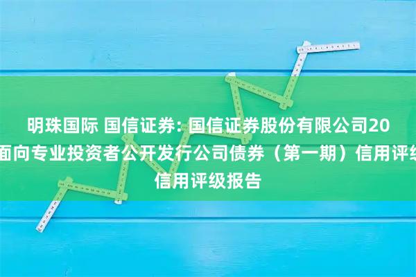 明珠国际 国信证券: 国信证券股份有限公司2026年面向专业投资者公开发行公司债券（第一期）信用评级报告