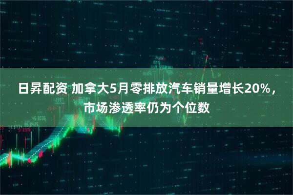 日昇配资 加拿大5月零排放汽车销量增长20%,市场渗透率仍为个位数